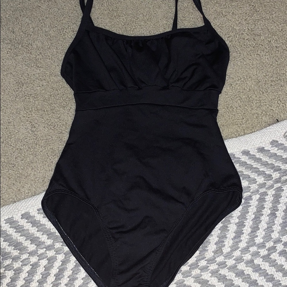 black leotard